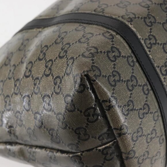 GUCCI GG Crystal Tote Bag Gold Navy 197953 Auth 142538 - Picture 11 of 15